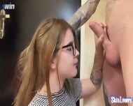 Amateur Female Goes Dirty Suck Off With Gigantic Cock, Raunchy Deep-throat And